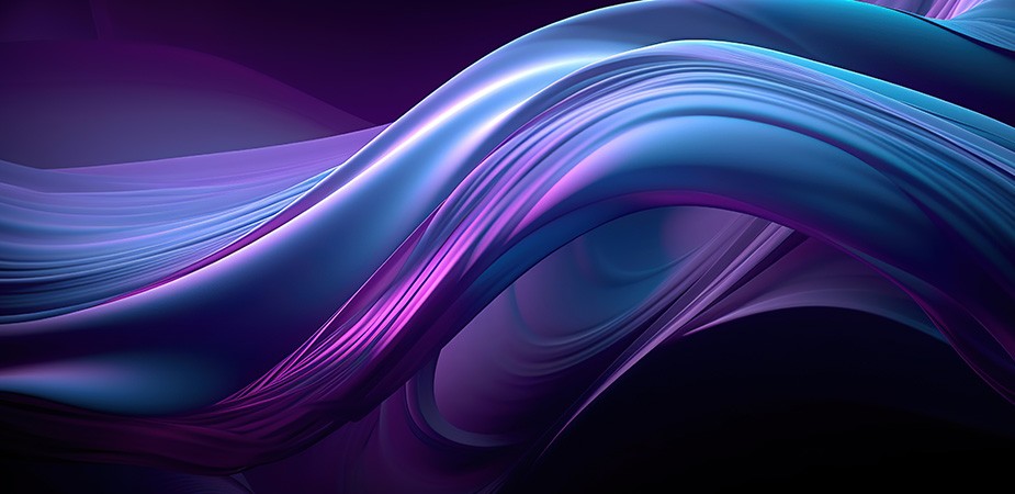 Abstract colorful pink purple blue waves